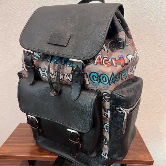 Coach X Mint + Serf Sprint Backpack In Signature Canvas  cl951 - Picture 3 of 9